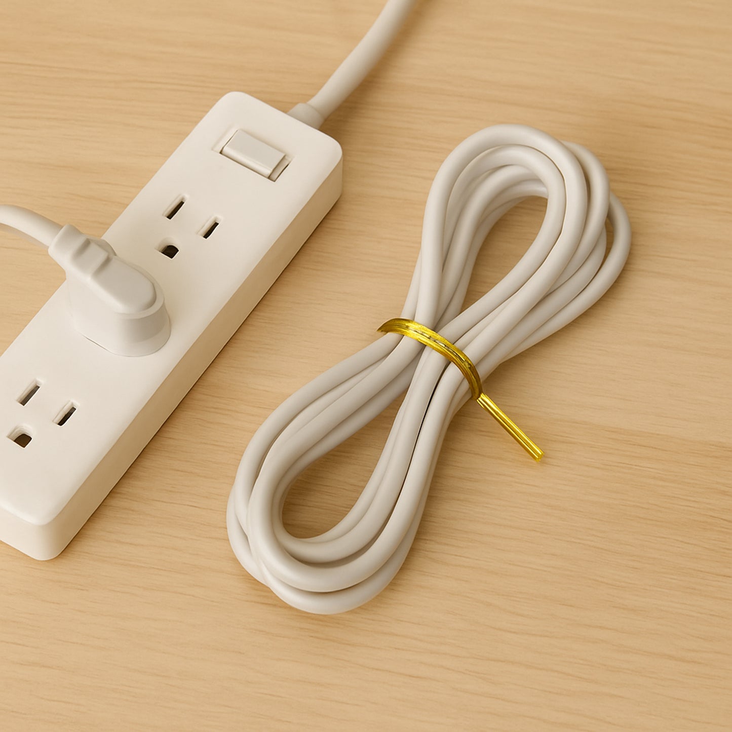 Wukusy multipurpose twist tie roll, 30m length, for home improvement, shown coiled and ready for organizing or securing items.