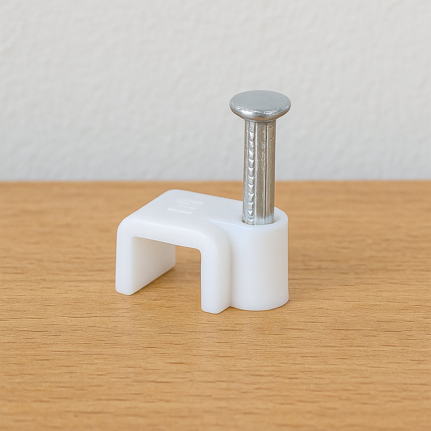 Wukusy nail cable clips for wire management, 10mm size, 50 pack, ideal for organizing cables in home improvement projects