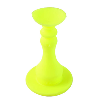 Neon yellow washing machine door holder by Wukusy, a door stopper designed to keep washing machine doors open.