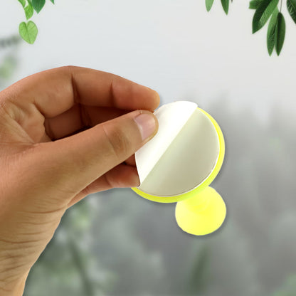 Neon yellow washing machine door holder and stopper by Wukusy, made of durable material, preventing door from closing fully.