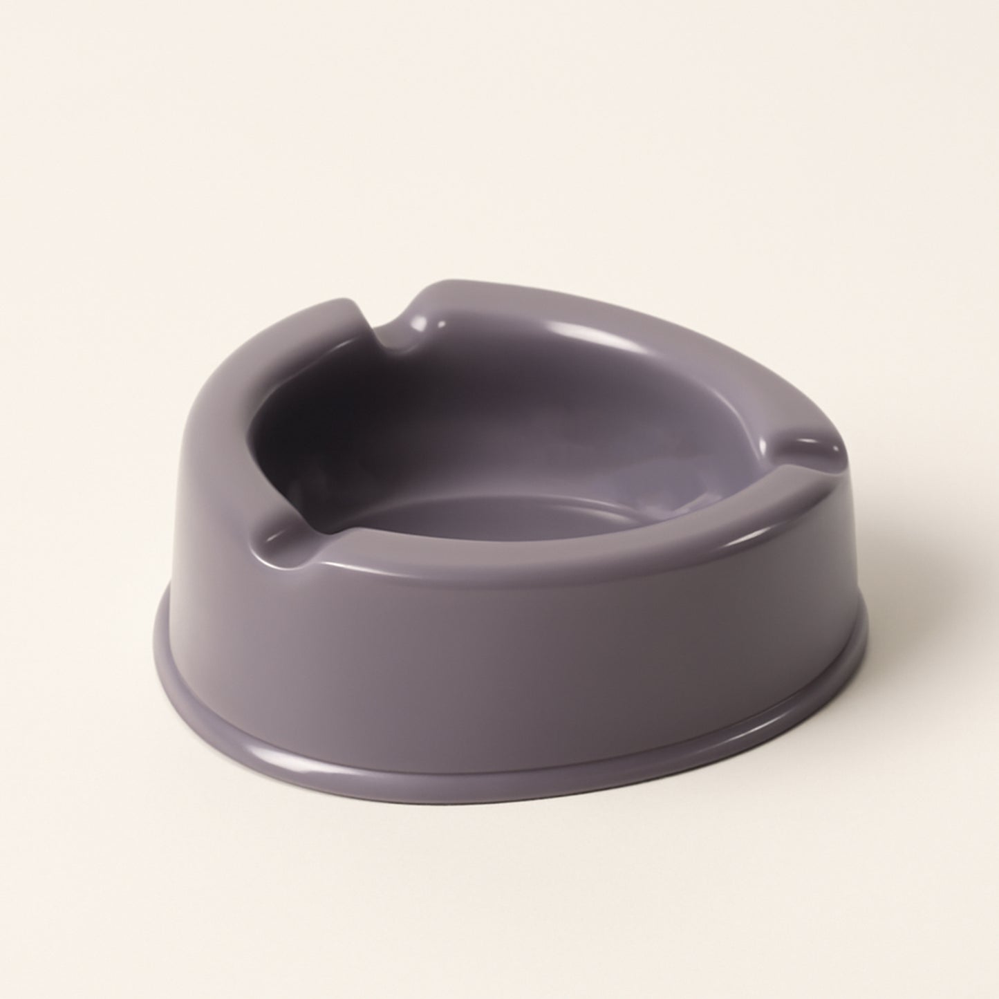 Wukusy Oblivion durable plastic ashtray with wide bowl and three cigarette holder slots for home improvement.