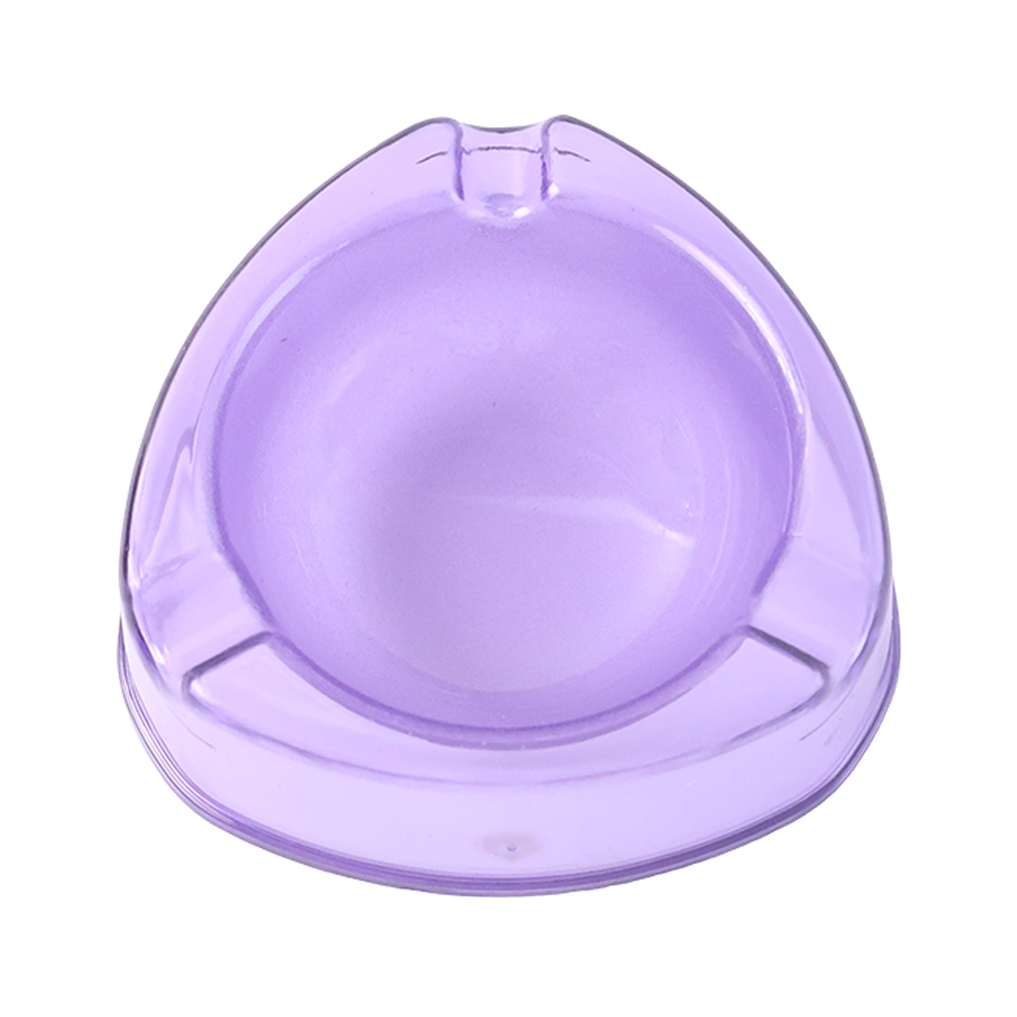Wukusy Oblivion transparent purple plastic ashtray, home improvement accessory, with a sleek design and durable construction.