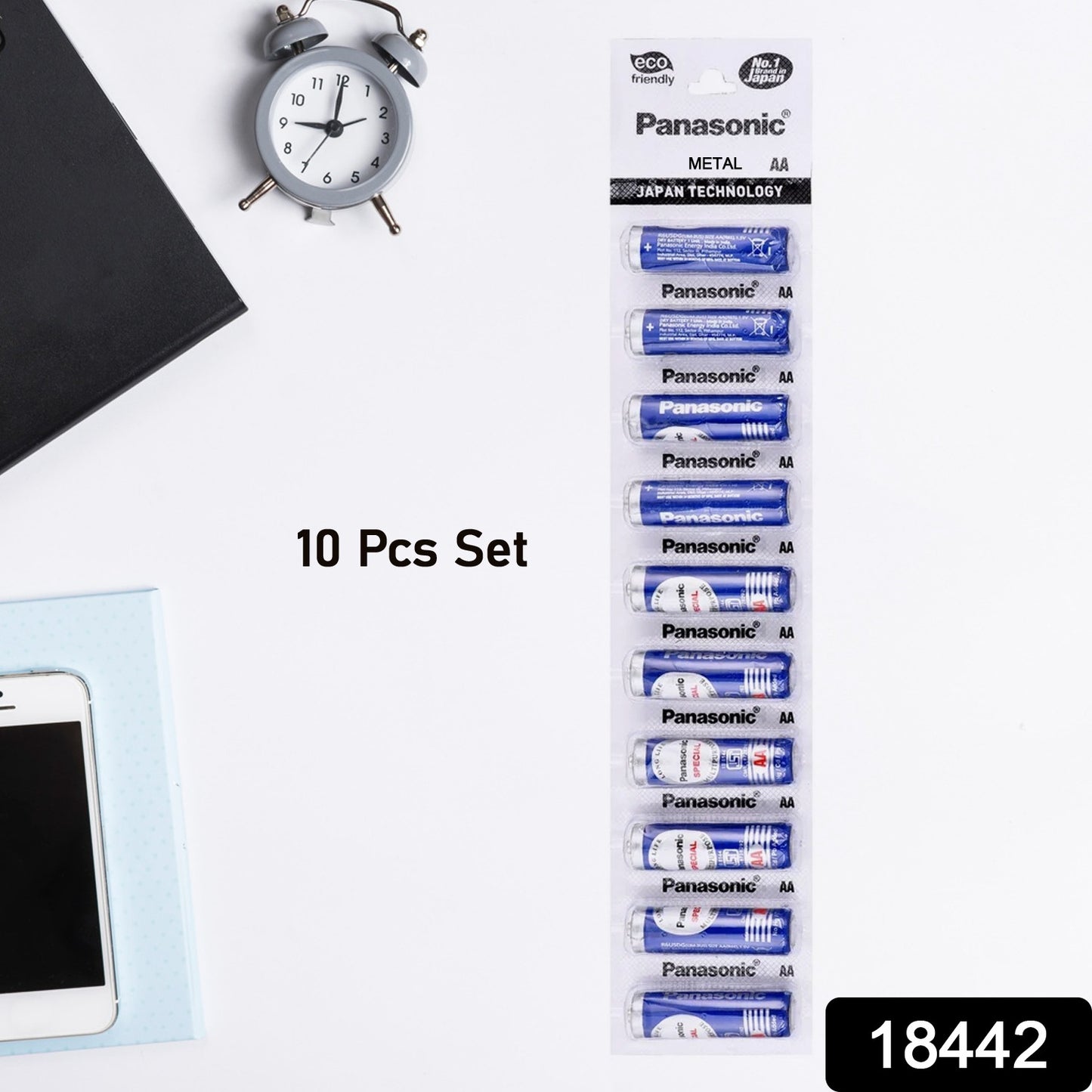 Set of 10 Panasonic Special AA eco-friendly batteries for home improvement, eco-conscious power source by Wukusy.