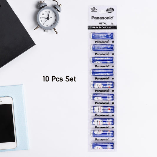 Set of 10 Panasonic Special AA eco-friendly batteries by Wukusy, ideal for home improvement and energy-efficient devices.