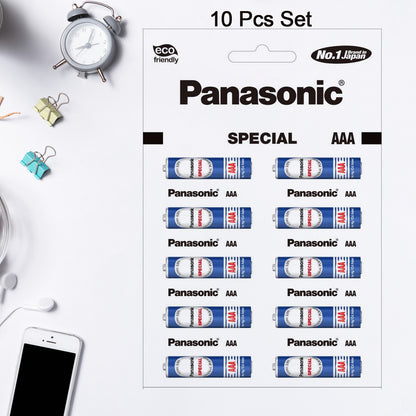 Set of 10 Panasonic Special AAA eco-friendly batteries for home improvement, eco-conscious power sources by Wukusy.