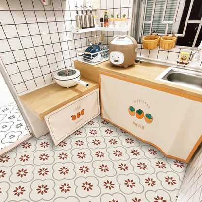 Wukusy peel and stick 8x8 inch waterproof floor and backsplash tiles for kitchen and bathroom wall decoration.