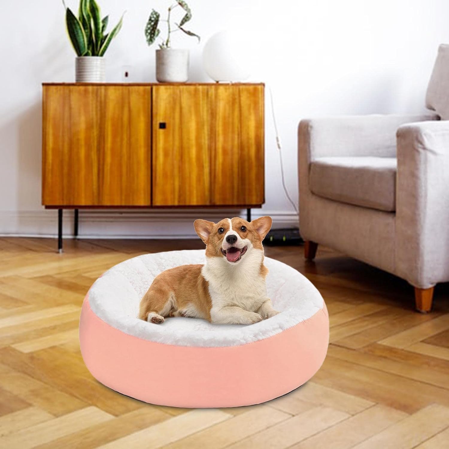 Wukusy thickening dog bed mat with mixed design and colors, providing comfortable resting surface for pets.