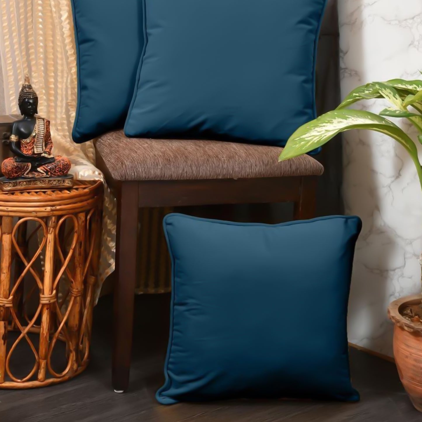 Wukusy soft pillow covers for couch pillows, 70x60 cm, in neutral fabric, ideal for home improvement and comfortable décor.