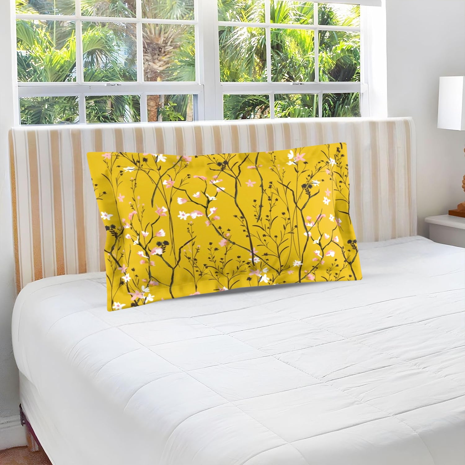 Wukusy pillow cover with a mix of colorful designs, perfect for home decor and comfort.