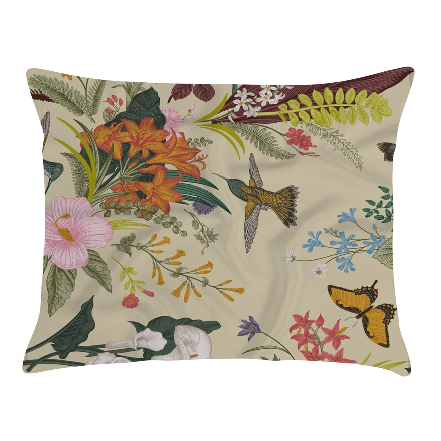 Wukusy pillow cover with mixed design and color, decorative home improvement accessory, single piece for sofa or bed decor.
