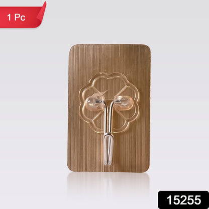 Wukusy plastic adhesive wall hook, waterproof and oil-proof, 5.5 x 3.5 cm, suitable for home improvement and wall mounting.