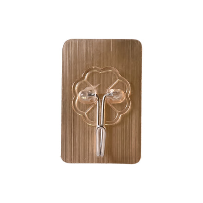 Wukusy plastic adhesive wall hook, waterproof and oil-proof, 5.5 x 3.5 cm, ideal for home improvement and hanging items.