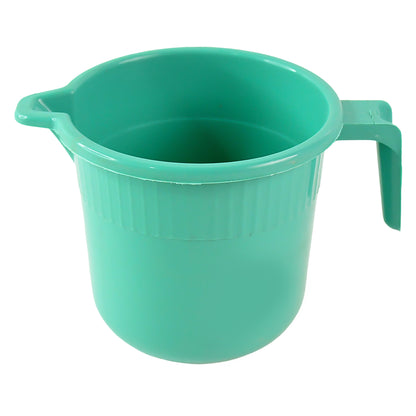 Wukusy plastic bath mug for bathroom use, 1-piece, durable plastic cup for rinsing and cleaning in the home bathroom.