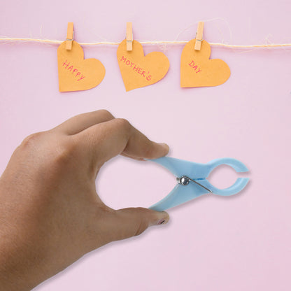 Multicolour plastic cloth clips from Wukusy, pack of 12, ideal for home improvement and laundry drying.