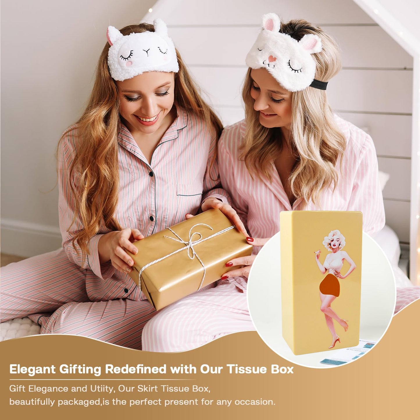 Wukusy plastic creative tissue dispenser box for home improvement, compact design and easy tissue access.