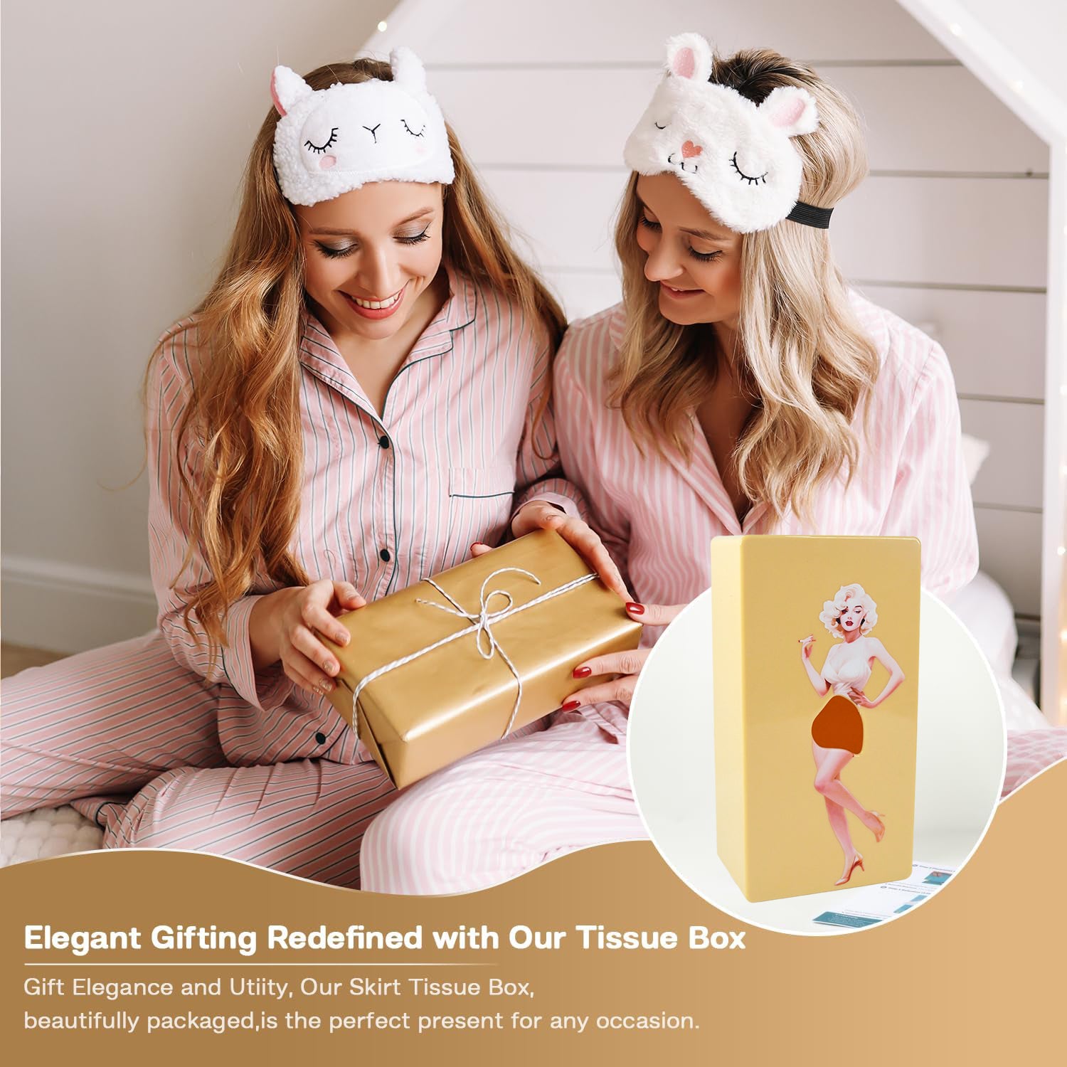 Wukusy plastic creative tissue dispenser box for home improvement, compact design and easy tissue access.