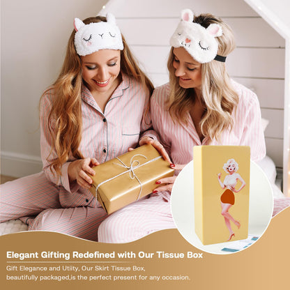 Wukusy plastic creative tissue dispenser box for home improvement, compact design and easy tissue access.
