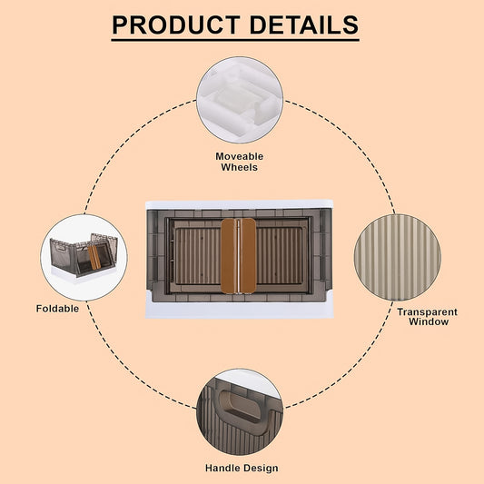 Wukusy plastic folding wardrobe storage organizer with one layer, ideal for home closet organization, made of durable plastic.