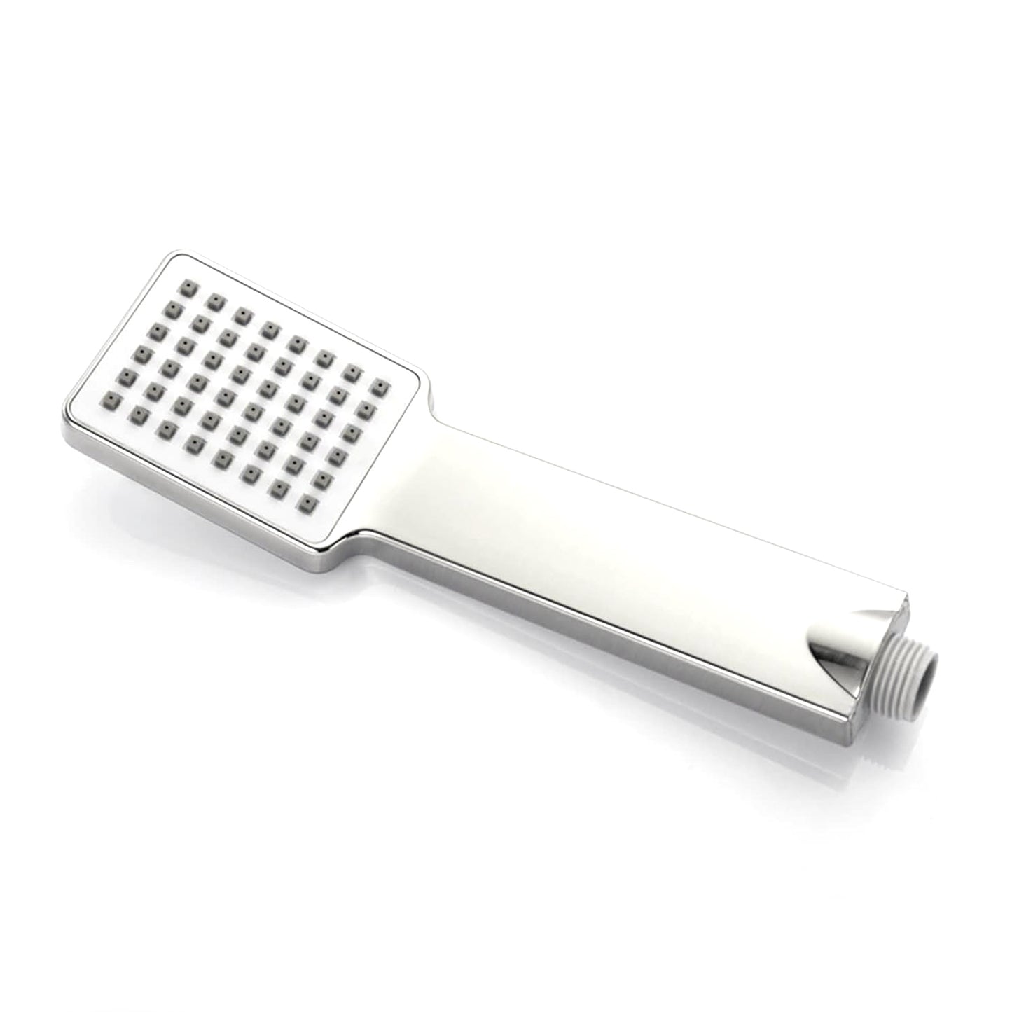Wukusy plastic high-pressure handheld shower head for home improvement, showcasing the shower head with adjustable spray settings.