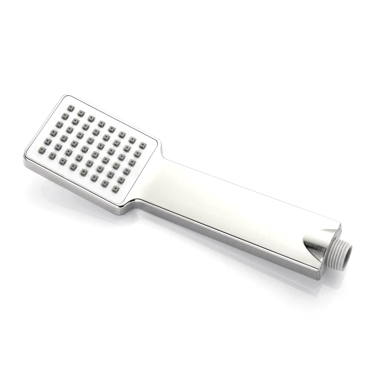 Wukusy plastic high-pressure handheld shower head for home improvement, showcasing the shower head with adjustable spray settings.