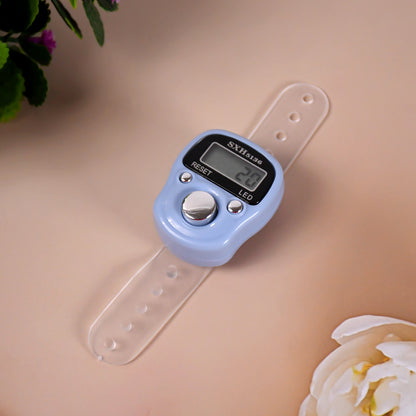 Wukusy plastic portable digital finger counter for home improvement, featuring rotating design and compact size.