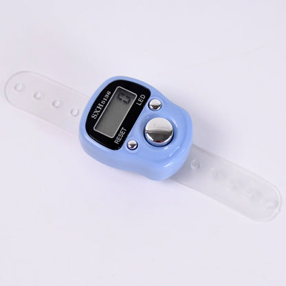 Wukusy plastic portable digital finger counter for home improvement, rotating design, compact and easy to use for counting tasks.