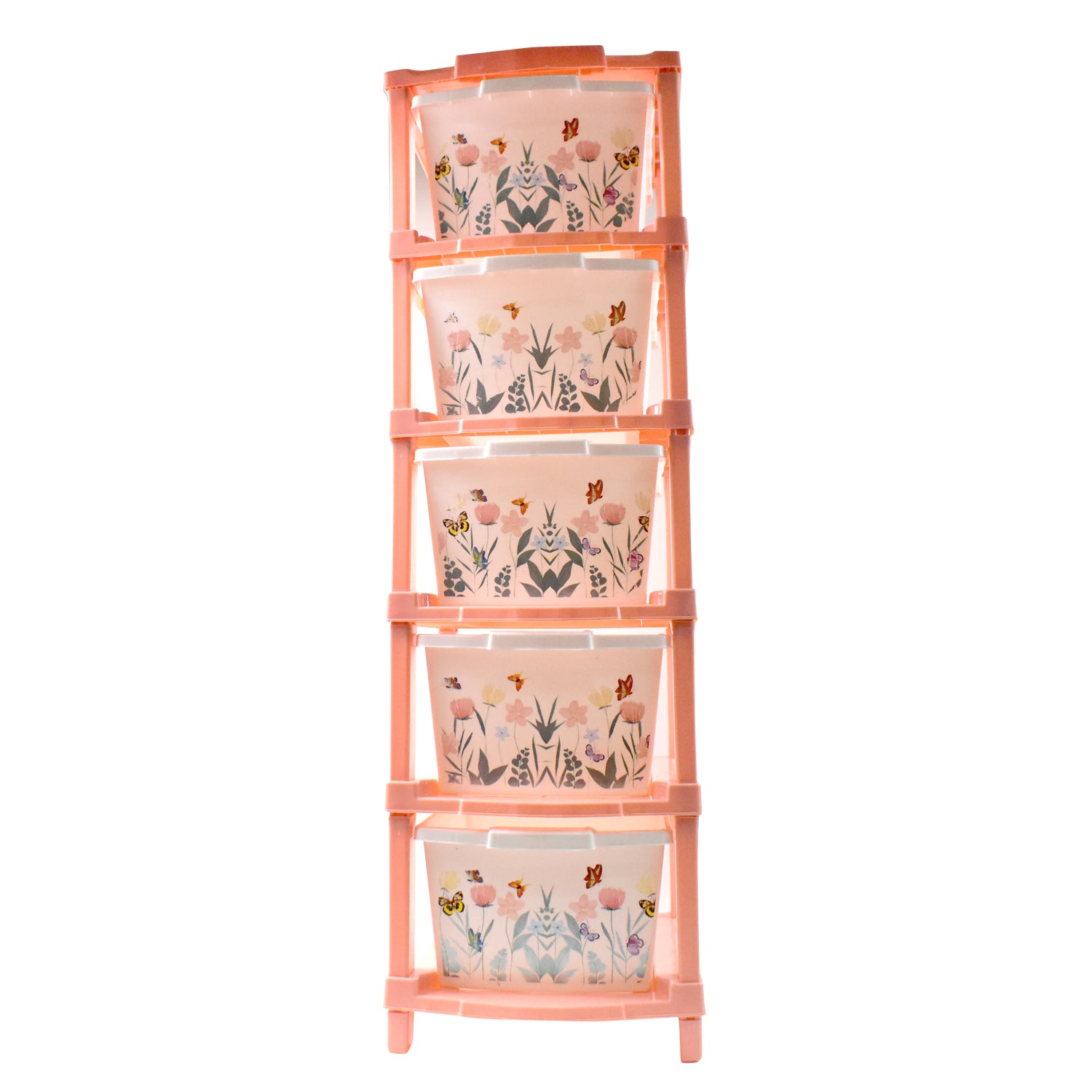 Wukusy plastic Smart Wonder Drawer home storage organizer with five layers, ideal for organizing clutter in a home improvement setting.