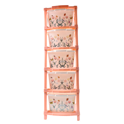 Wukusy plastic Smart Wonder Drawer home storage organizer with five layers, ideal for organizing clutter in a home improvement setting.