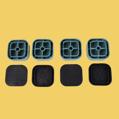 Set of 4 Wukusy plastic washing machine feet pads for home improvement, providing stability and vibration reduction.
