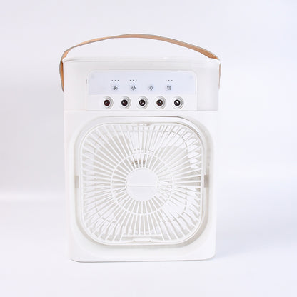 Wukusy portable air conditioner fan with 7 color-changing lights, compact home improvement cooling device, large size, single unit