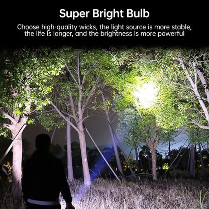 Wukusy portable COB 7 LED flashlight with side light, rechargeable USB hand torch for home improvement tasks.