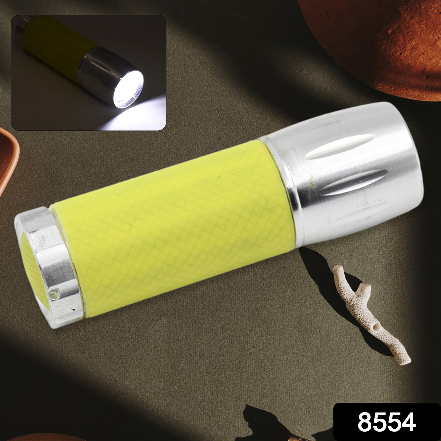 Wukusy portable mini torch flashlight with 9 LED lights, compact pocket design, high lumens, battery operated, for emergency use.