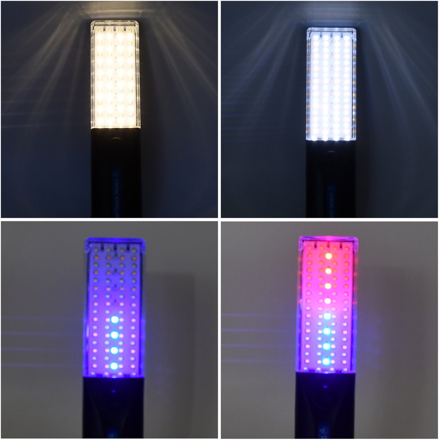 Wukusy portable solar LED lamp for emergency work lighting, compact design for home improvement and outdoor use.