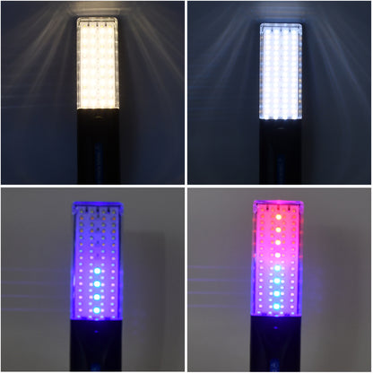 Wukusy portable solar LED lamp for emergency work lighting, compact design for home improvement and outdoor use.