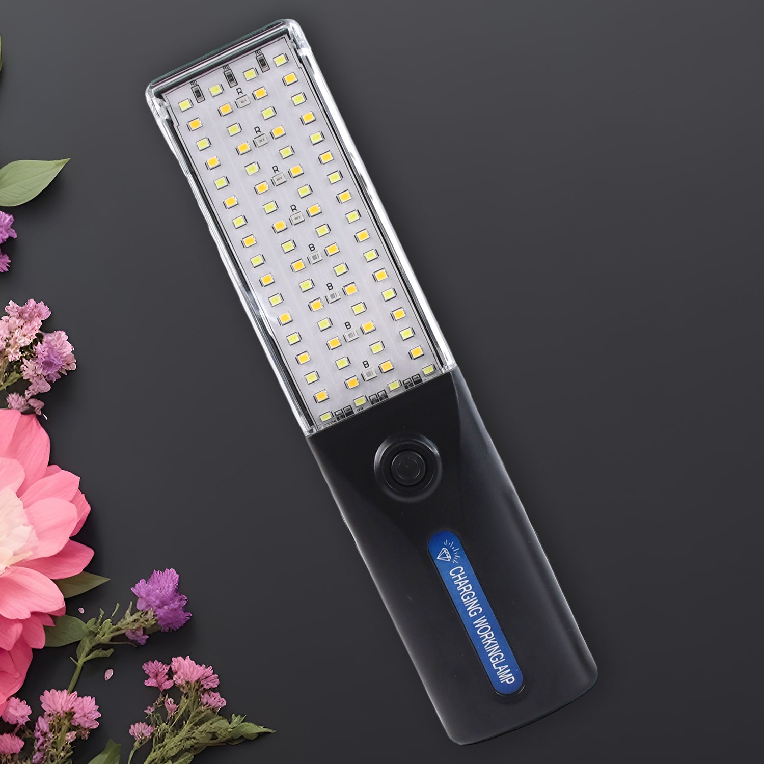 Wukusy portable solar LED work lamp providing bright emergency lighting for home improvement tasks.