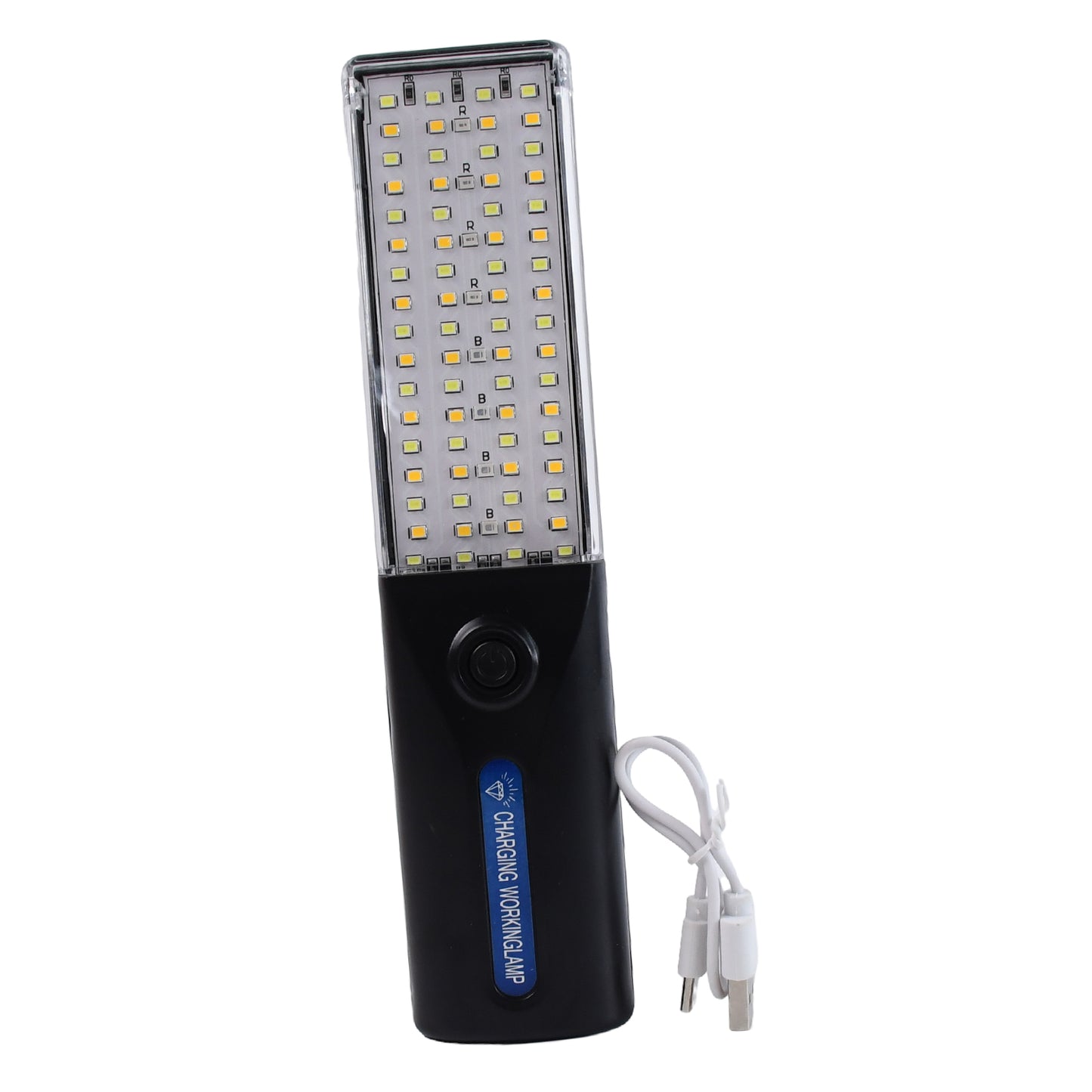 Wukusy portable solar LED work lamp, emergency light for home improvement, compact and energy-efficient outdoor or indoor lighting.