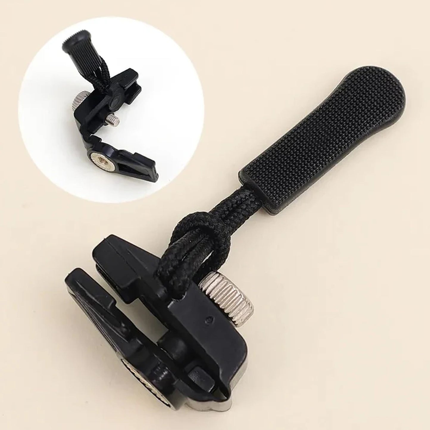Wukusy portable universal detachable zipper slider set, 4 big-sized replacement zipper sliders for home improvement projects
