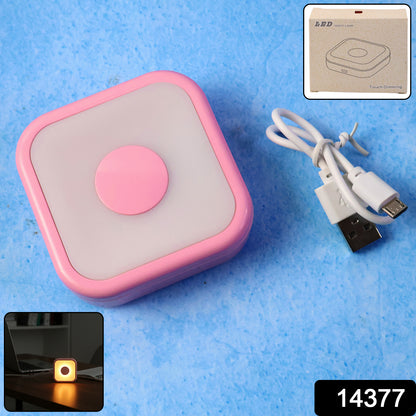 Wukusy portable USB-powered touch sensor LED night lamp for home improvement, showing a sleek night light with touch control.