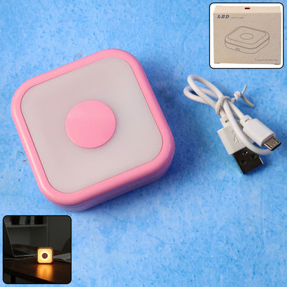 Wukusy portable USB-powered touch sensor LED night lamp for home, compact and easy to operate in dark spaces.
