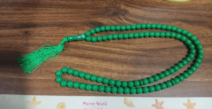 Wukusy Muslim prayer beads Tasbih with 99 beads, used for meditation and prayer, displayed on a neutral background.
