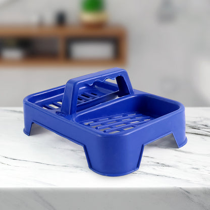 Wukusy premium 2-in-1 double soap dish stand for bathroom or kitchen, made of durable material, with two compartments for soap.