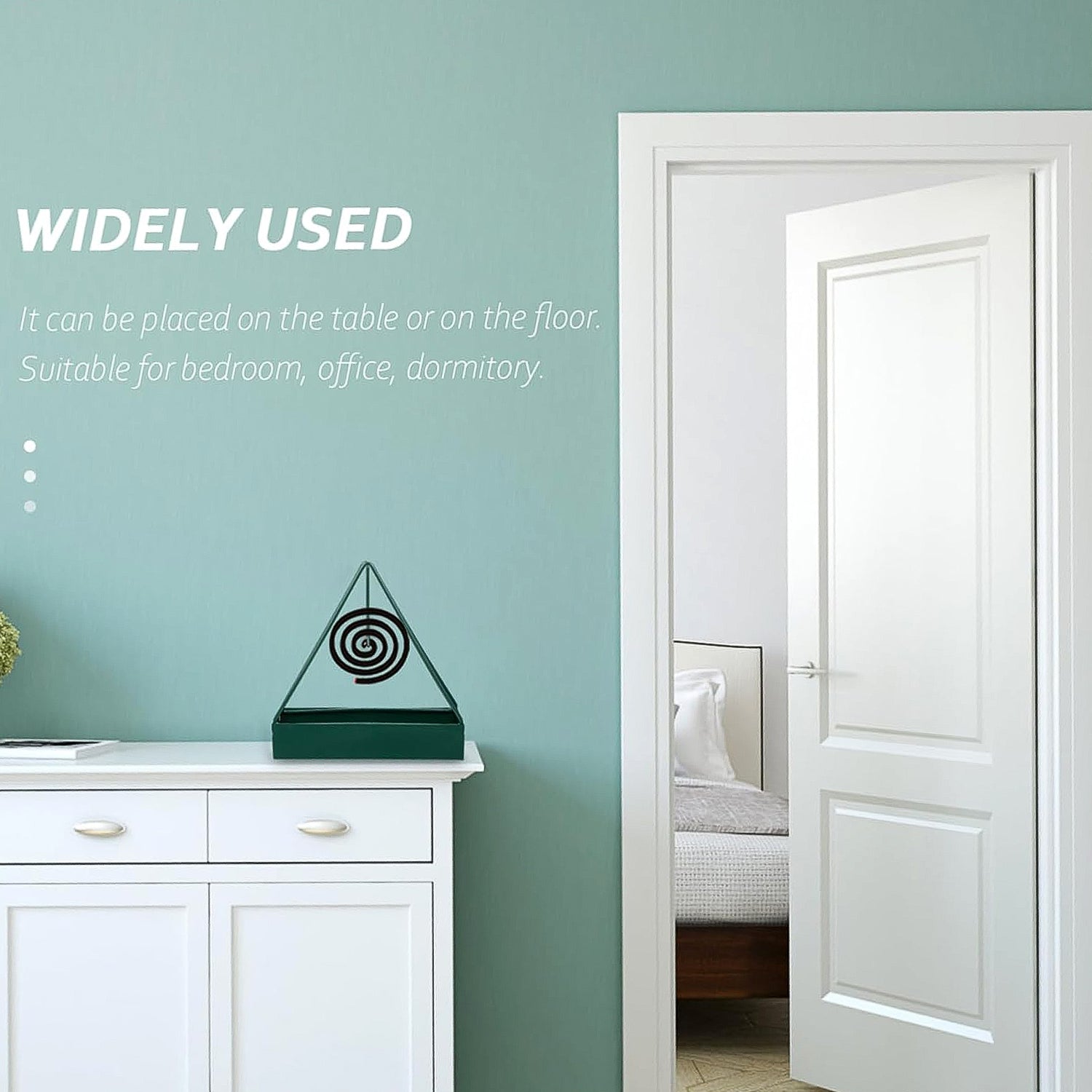 Wukusy plastic mosquito coil holder stand for home improvement, large and durable for outdoor and indoor use.