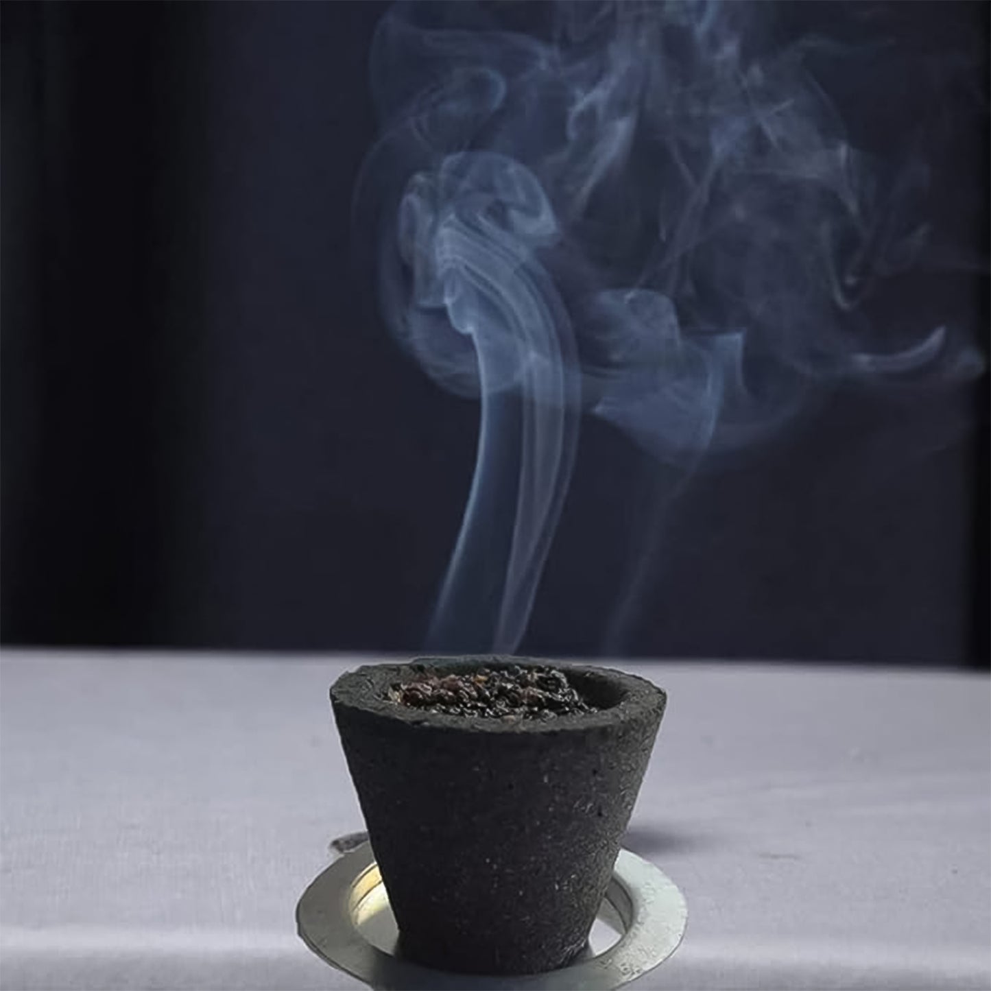 Set of 12 Wukusy Premium Gugal Sambrani Cups for home havan and spiritual rituals, made of traditional natural materials.