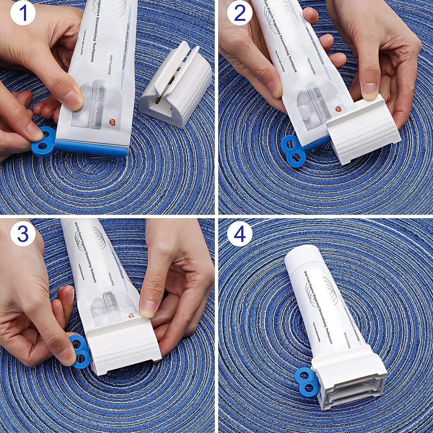 Set of 10 Wukusy plastic tube squeezer dispensers for efficient home improvement, showing the compact, easy-to-use design.