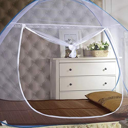 Wukusy premium polyester foldable mosquito net tent, 100 cm long, designed for home improvement, with mesh fabric and foldable frame