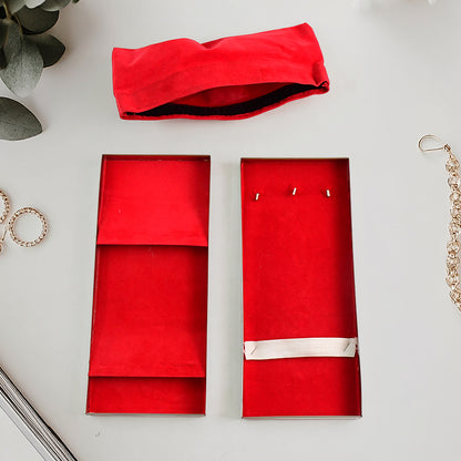 Wukusy premium stainless steel jewellery storage box with velvet lining, lock, and red interior for organized home decor.