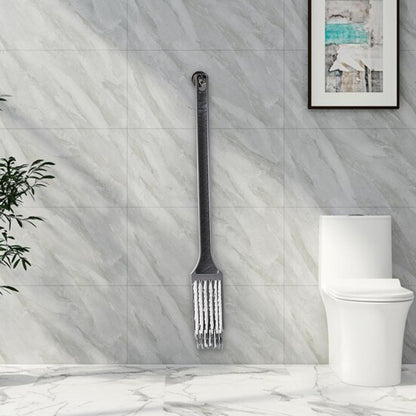 Wukusy Pro Clean long handle toilet cleaning brush with sturdy bristles for thorough bathroom cleaning.