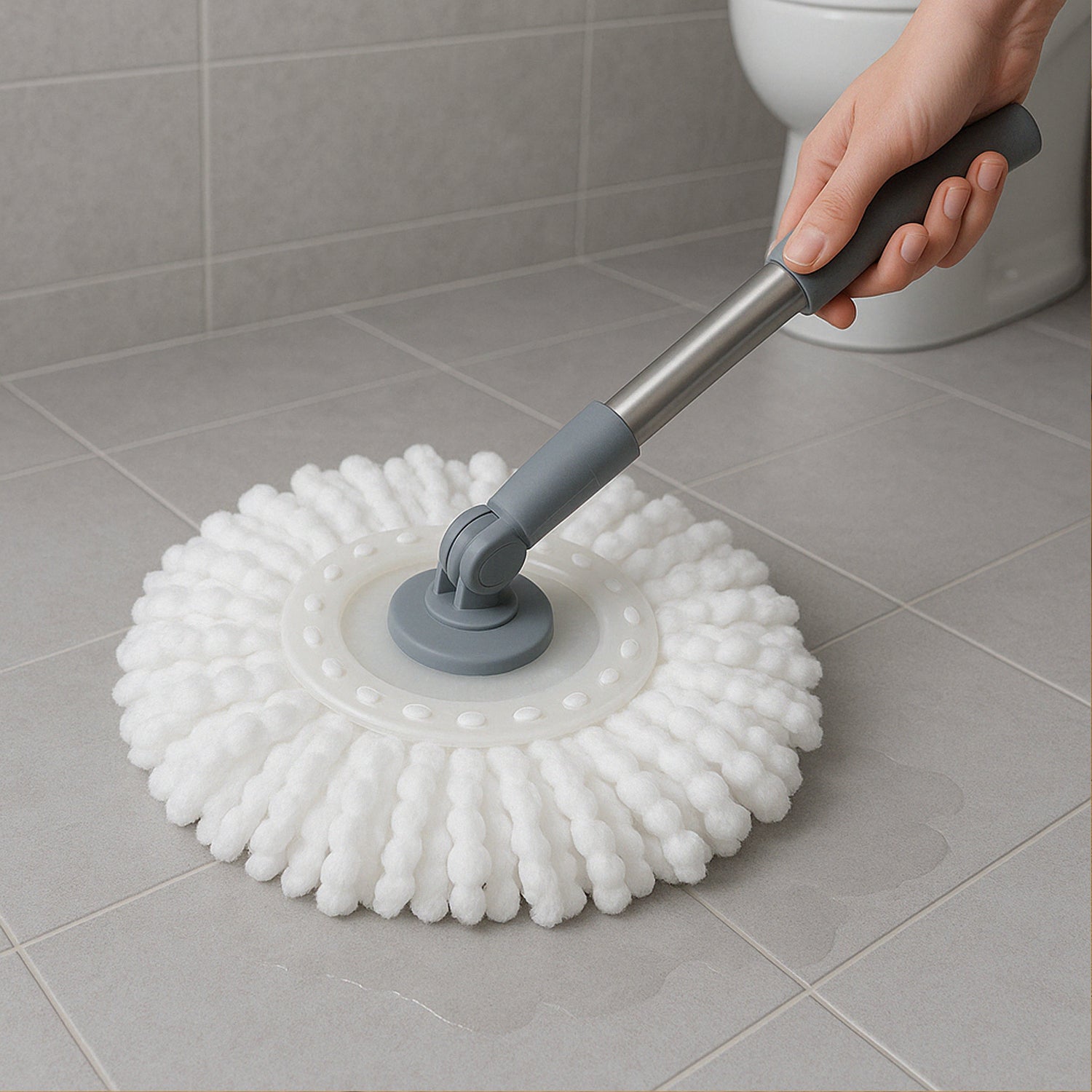Wukusy Pro Clean Magic Mop refill head for home cleaning, showing the replacement mop head with textured cleaning surface.