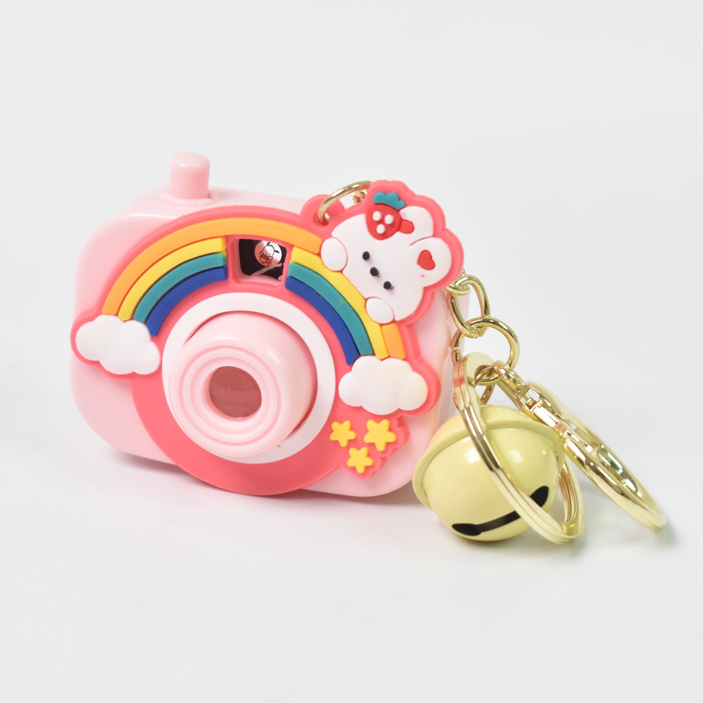 Wukusy projective camera keychain in mixed design, compact home improvement accessory with camera motif on a keychain.