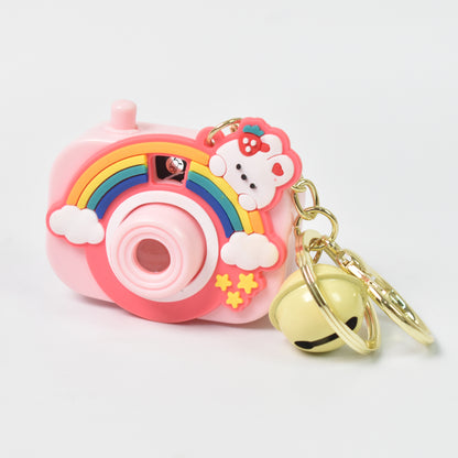 Wukusy projective camera keychain in mixed design, compact home improvement accessory with camera motif on a keychain.
